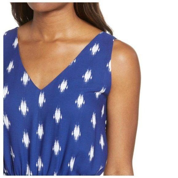 Gibson Print Side Pockets V Neck Wide Leg Jumpsuit - Picture 5 of 10